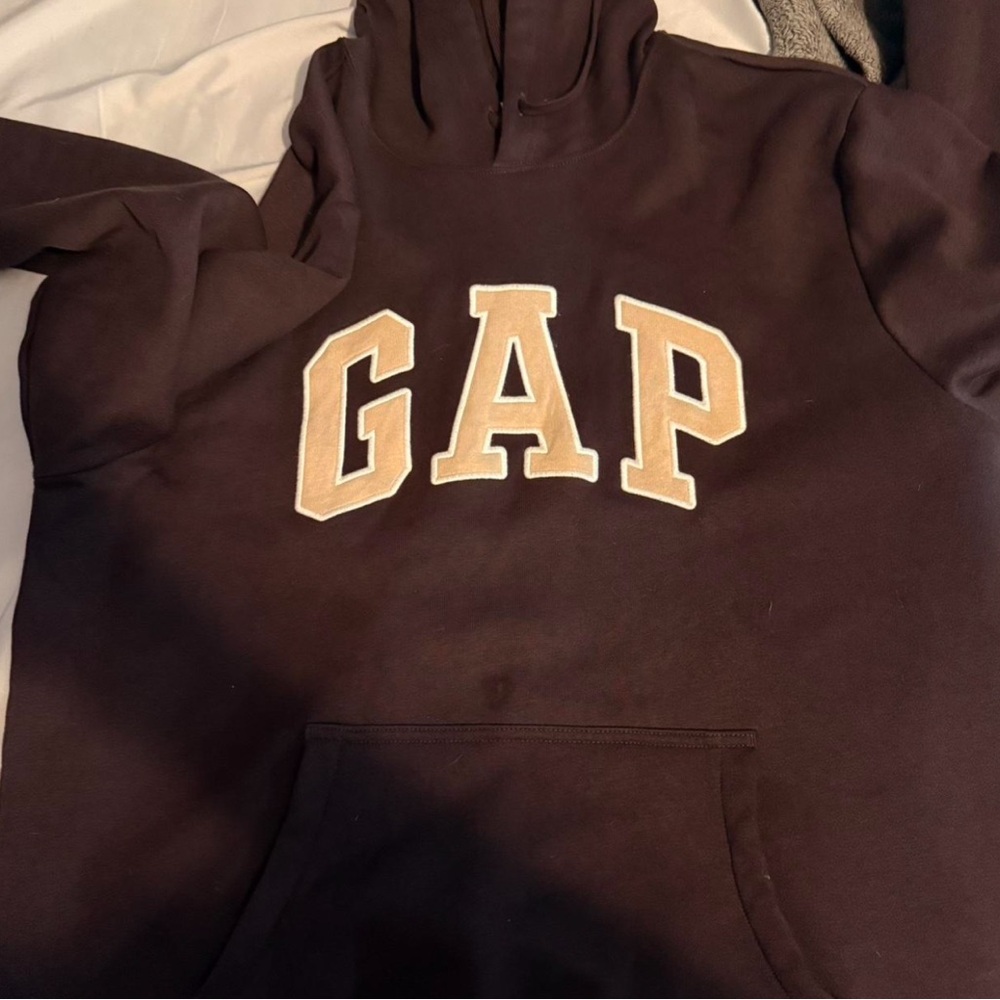 GAP Brown Hoodie with Tan Logo